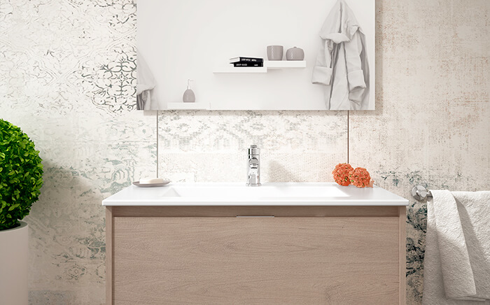 combinación colores baño